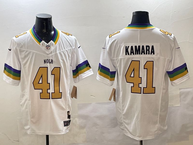 Men New Orleans Saints #41 Kamara White three generations 2025 Nike Limited NFL Jersey style 5